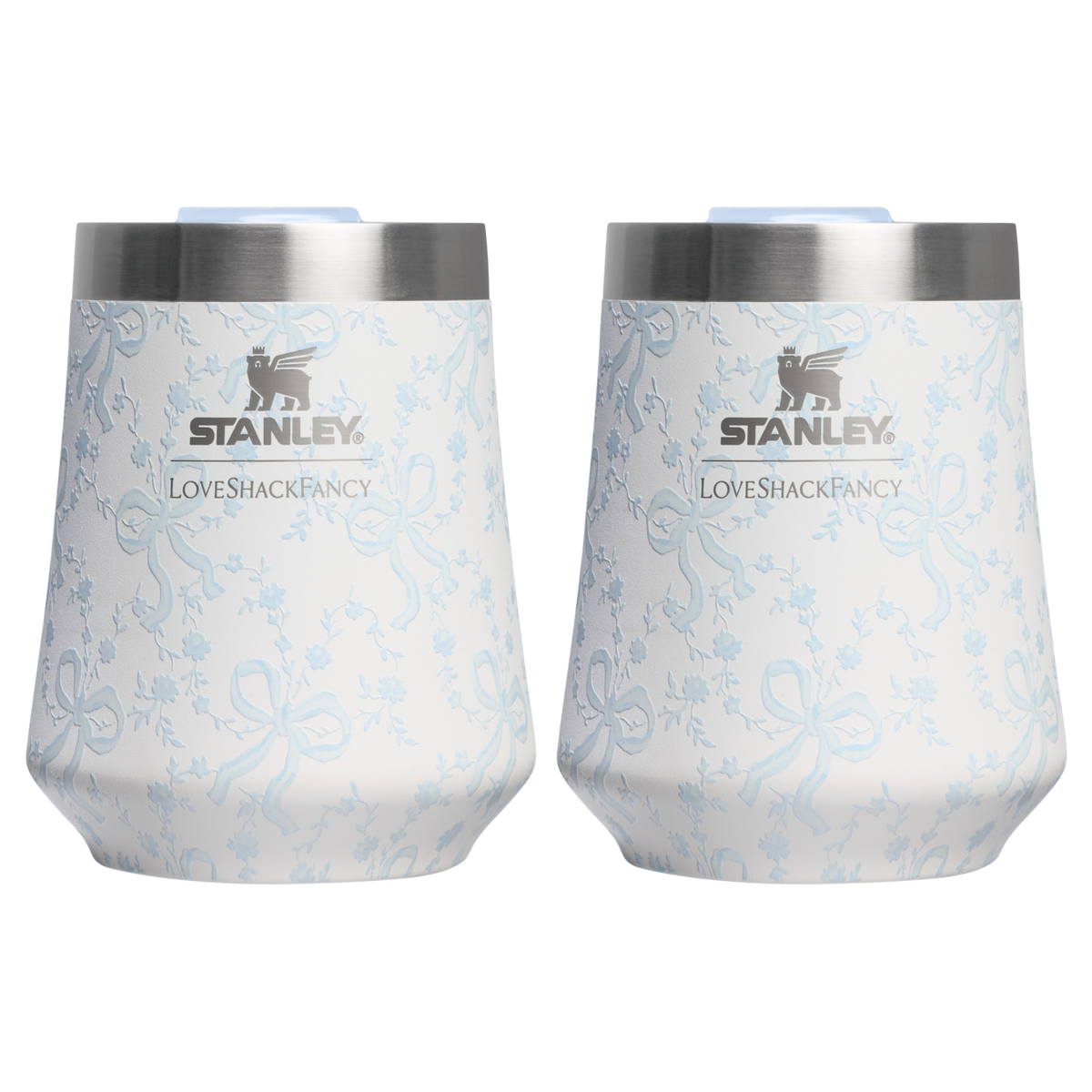 LoveShackFancy Holiday The Reserve Wine Tumbler Set | 11 OZ (2-pack)