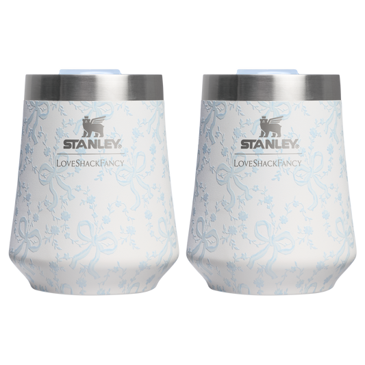 LoveShackFancy Holiday The Reserve Wine Tumbler Set | 11 OZ (2-pack)